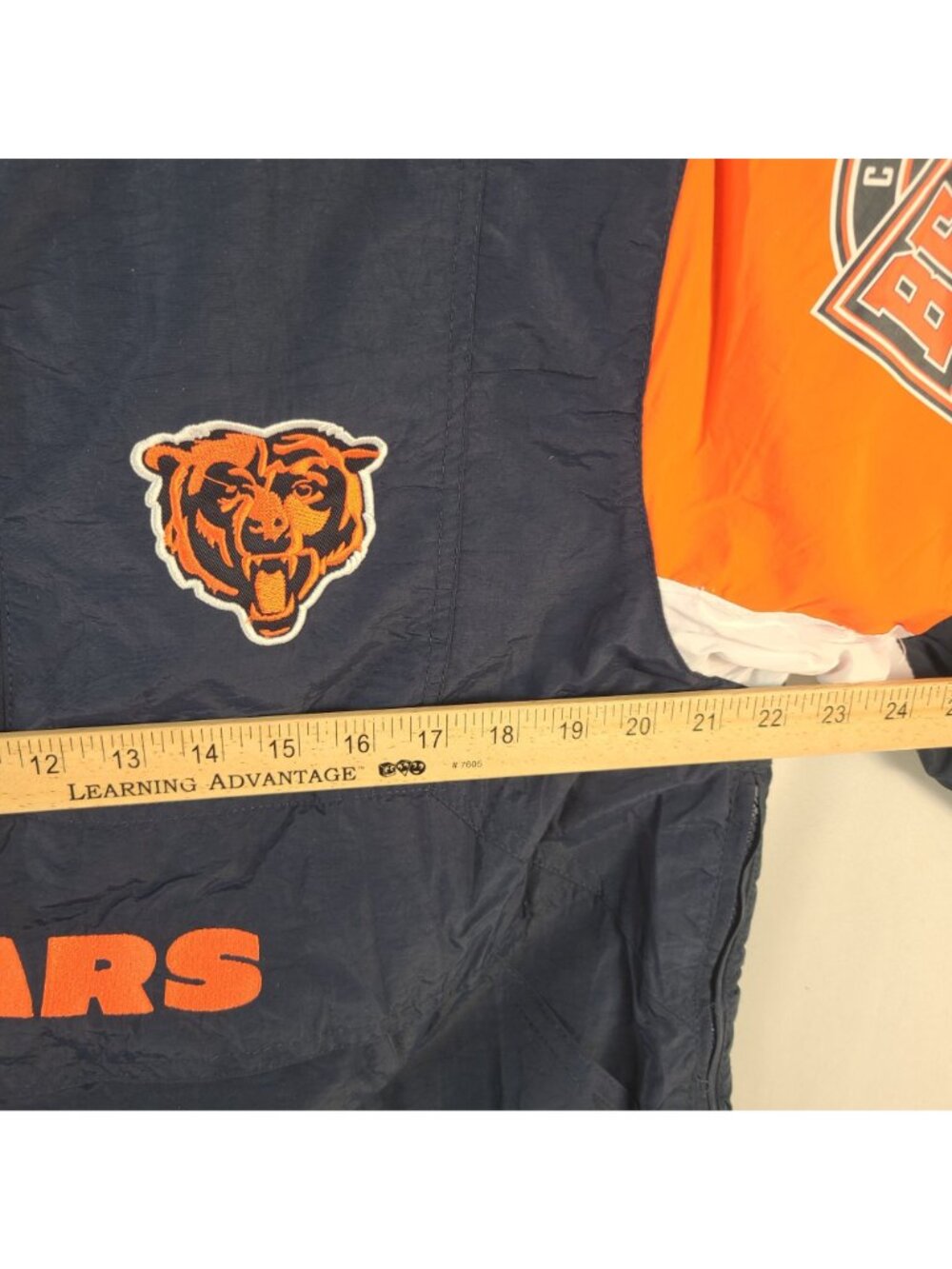 NEW Chicago Bears NFL Team Apparel Pullover Half-Zip Hooded Jacket Sz M - Picture 7 of 11